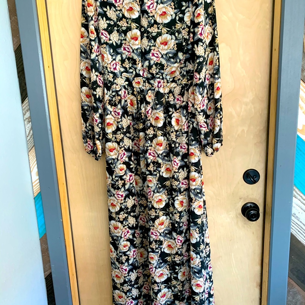 Altered state  floral romper with cape